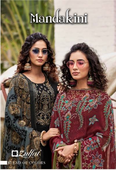 Mandakini By Zulfat Designer Fancy Jam Cotton Salwar Kameez Collection